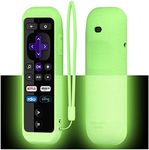 Roku Gaming Remote Case SIKAI Shockproof Protective Case For Roku 3 (4230 and 4200) Roku 2 (4210) RC54R Enhanced Remote Anti-Slip Washable Dust-Proof Anti-Lost With Hand Strap (Luminous Green)