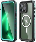 Nisso for iPhone 14 Pro Max Case Waterproof,Built-in 9H Tempered Glass Screen Protector [IP68 Underwater][14FT Military Dropproof][Real 360] Full Body Shockproof Phone Case 14 ProMax 6.7'' (Teal)