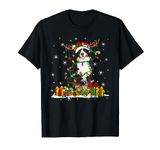 Funny Christmas Pajama Dog Santa Bernese Mountain Dog T-Shirt