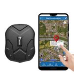 Winnes GPS Tracker Anti-theft Tracking 5000mAh Long Battery Life Car Safety Instant Alarm Real-time Location Positioning with APP/Web and SMS No Subscription Strong Magnetic Free Installation