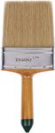 Mercury Brush® Double Thickness Triple Boiled 100% Pure Nylon/Polyester Blend Bristles Paint Brush for All Application (5 Inch Gold - 1 Pc)