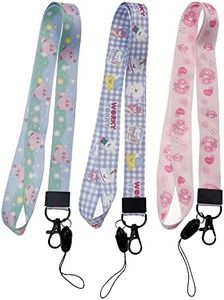 LeoTube Lanyard Neck Strap for Tamagotchi Electronic Pet, Pink Purple Green