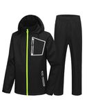 Men's Rain Suit Golf Rain Gear for Men Waterproof Work Heavy Duty Rain Jacket and Pants