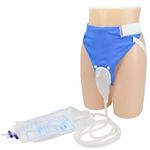 TOCINGO Reusable Silicone Urine Collector with Portable Wearable Urinary Drainage Bag System Elderly Bladder Control Devices with 2 Urine Catheter Bags (FEMALE - FREE SIZE)