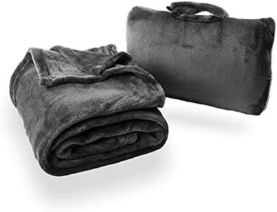 Cabeau Fold 'n Go Travel Blanket - Charcoal