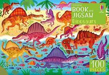 Usborne Dinosaurs Book with 100-Pieces Jigsaw Puzzle