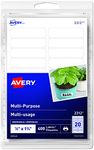 AVERY Print Or Write Multi-Purpose Removable Labels, 1/2" X 1-3/4", 400 Labels (2312)