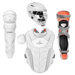 All-Star PHX Pro Fastpitch Softball Catcher's Package, Black, Adult (MVP5 Helmet, CPW-PHX Chest Protector, LGW-PHX Leg Guards)