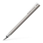 Faber-Castell 342102 - Fountain Pen - NEO Slim Stainless Steel Matt, Extra Fine Nib