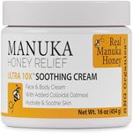 Manuka Honey Eczema Cream (16oz) Moisturizing Lotion Treatment Relief - Itchy, Dry Skin Healing Ointment - Skin-Soothing Moisturizer For Kids, Adults, Baby Ultra Strength Honey Creme Eczema, Psoriasis