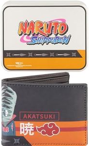 Concept One Naruto Bifold Wallet, Slim Wallet with Decorative Tin for Men and Women, Multi, Multi, Naruto Bifold Wallet, Slim Wallet with Decorative Tin for Men and Women