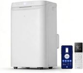 DELLA Sylro Series Ultra Quiet 38dB 15,500 BTU Inverter Portable Air Conditioner with Dual Hose, Smart Drainage-free Cooling AC Unit with Dehumidifier & Fan, APP/Voice/Remote, Fits 18"–61" Windows