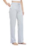 Willit Women's Cotton Sweatpants Open Bottom Yoga Sports Pants Straight Leg Lounge Athletic Pants with Pockets Light Gray M