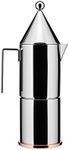 Alessi LA CONICA ESPRESSO COFFEE MAKER, 6 CUP, Silver