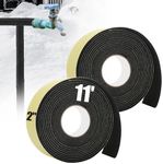 22ft Pipe Insulation Tape Wrap - 2 Roll EVA Outdoor Winter Cold Hot Water Pipe Winterizing Self-Adhesive Foam, Heat Preservation Reduce Heat Loss, Weather Resistant, 2"Wide