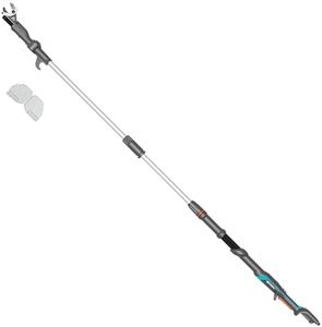 Gardena Cordless Telescopic Tree Pruner HighCut 250/18V P4A no battery: Lopper with telescopic handle for branches up to 4 m high, rotating cutting head, ergonomic handle, LED display (14774-55)