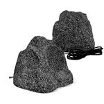 Studiofinix 6.5" Bluetooth Rock Speakers Waterproof, Hardwired Outdoor Sound System, Powerful Bass All Weather Durable, for Party Backyard Garden Deck BBQ Patio Porch Pool (Pair, 400W)