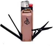 LighterBro Copper Limited Edition - Copper Sleeve to Transform Your Pocket Lighter - Lighter Case with Poker, Super Sharp Knife & Scissors, Bottle Opener, Screwdrivers, & Keychain Holder
