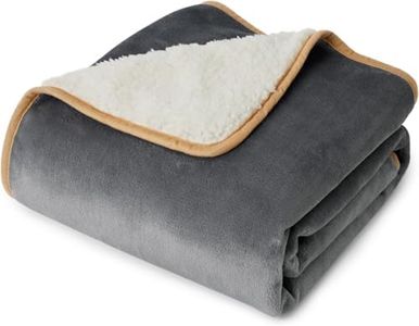 TARODEA Waterproof Dog Blankets for Small Dogs - Small Cat Blanket Washable for Couch Protection, Sherpa Fleece Puppy Blanket, Soft Plush Reversible Throw Furniture Protector (Grey, 63x90cm)