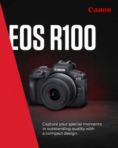 Canon EOS R100 Mirrorless Camera – Compact, High-Resolution