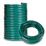 Albert Austin 15M Reinforced Heavy Duty Garden Hose Pipe Sturdy PVC Anti Kink and Flexible Watering Tube Leak Burst Proof Hose Pipes with Braided Pattern Design Tear Weather Resistant Gardening Hose