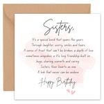 Felbridge Studio - Sister Birthday Card - Birthday Card Sister - Birthday Cards for Sister - Adult 21st 30th 40th 50th 60th Happy Little Big - 14cm