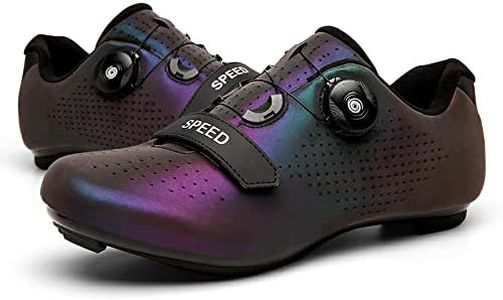 GZQIAWY Cycling Shoes Men Women Outdoor Sports Speed MTB Adult Mountain Bike Sneakers Racing Bicycle Shoe Flat Road Cleat Color Purple-Road Bottom 5.5