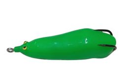 Fishing Frog 18 GRAM 3D Eye Frog Big Frog Super Quality Silicon/Soft Bait/Fishing Lures and Flies 1PC (Green)