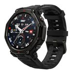 Amazfit T-Rex 3 Pro Outdoor Smart Watch 48mm Sapphire AMOLED Display, Ti Bezel, Dual Band GPS, Offline Maps, 25 Days Battery, Built-in Flashlight, 10 ATM, 180+ Sports Mode for Android & iPhone, Black