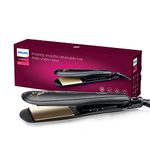 Philips BHS736/00 Kerashine Titanium Wide Plate Straightener with SilkProtect Technology. Straighten, curl, with Instant Shine for Thick Long Hair