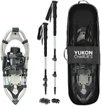 Yukon Charlie's National Park Snowshoe Kit, 8-inch x 21-inch, Includes Snowshoes, Trekking Poles and Travel Bag
