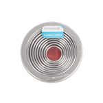 KitchenCraft Round Pastry Cutters with Storage Tin for "thinKitchen":, Metal, Set of 11