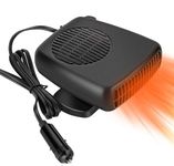 Car Heater Fan 12V, 2 in1 Fast Heating Defroster Defogger for Window, Car Windscreen Demister Heater Portable Car Heater Thats Plug into Cigarette Lig