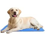 Navaris Gel Pet Cooling Mat with Durable Textiline Cover - Cool Pad for Dog or Cat - Cooler Bed Mats for Dogs or Cats - 81 x 96 x 0.5 cm (31.89 x 37.80 x 0.20)