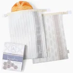 2 Pack - Bread Bags for Homemade Br