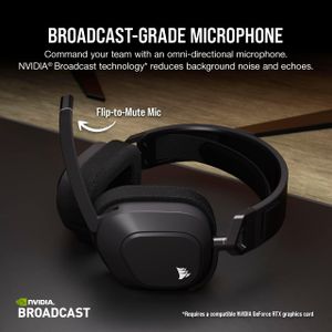 Corsair HS80 MAX Wireless Gaming Headset – Steel Grey