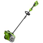 Greenworks 48V (24V x 2) 12" Brushless Cordless Snow Shovel with Led Lights&Directional Vanes, 25ft Throwing Distance, Electric Snow Thrower Blower Removal Tool for Driveway/Sidewalk/Winter Storm