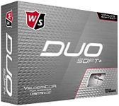 Wilson Staff Duo Soft + Golf Ball,White Soft +