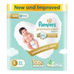 Pampers Premium Care Pants, Small Size Baby Diapers (SM), 21 Count, Softest Ever Pampers Pants