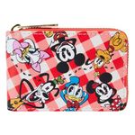 Loungefly Disney Mickey and Friends Picnic Basket Accordion Zip Around Wallet