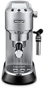 DeLonghi America, Inc EC685M Dedica Deluxe Automatic Espresso Machine, Stainless Steel, 1300 W, 35 Ounces, Silver