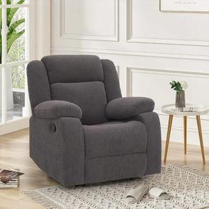 Duroflex Avalon - Fabric Single Seater Recliner - Grey