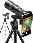MIAO LAB 20-60X Zoom Telephoto Lens for Smartphones | High-Power Phone Lens Kit with Tripod & Universal Clip | Compatible with iPhone 17/16/15/14/13 Series, Samsung & Android Devices