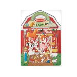 Melissa & Doug Puffy Sticker Play Set - On The Farm - 52 Reusable Stickers, 2 Fold-Out Scenes