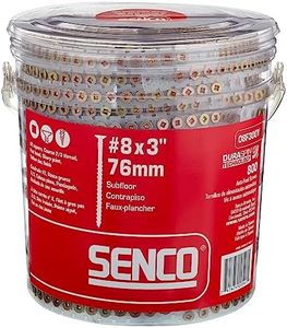 Senco 08F300Y DuraSpin #8 x 3-inch, Wood to Wood Collated Screw, 800 Ct.