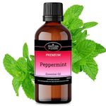 Peppermint Essential Oil 50ml - Peppermint Oil for Hair, Peppermint Oil Spider Repellent & Rat Repellent - Oil Burners Compatible, Essential Oils for Skin Benefits - 100% Pure Natural Peppermint Oil