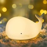 OPDOS Kids Night Light, Whale Nursery LED Night Lights with Timer Baby Nightlight Cute Animal Night Lamp, Birthday Christmas Gifts for Girls and Boys (whale)