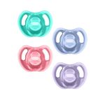 Tommee Tippee Ultra-Light Silicone Pacifier, 18-36 Months, Symmetrical One-Piece Design, BPA-Free Silicone Binkies, Pack of 4