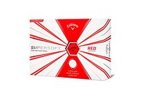 Callaway Golf Supersoft Golf Balls, (One Dozen), Red, Matte Finish