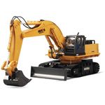 HNR 11 Channel Remote Control Excavator with Metal Shovel,Turns 680 Degree, 2.4 Ghz Digger Truck with Educational Toys with Lights and Sound, 1:16 Construction Toy,rc Excavator for Adults,Kids